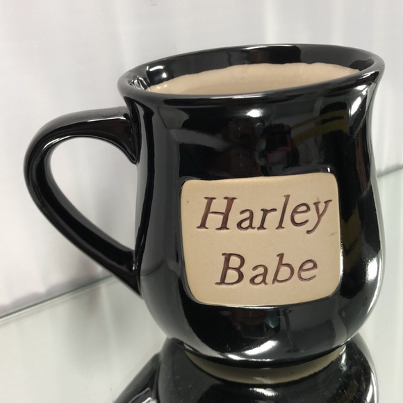 Harley Babe mug Harley Davidson ceramic coffee tea mug black mug ceramic - Picture 2 of 7